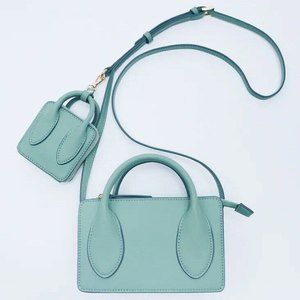 ZARA NWT Mini Crossbody Bag Turquoise ONE SIZE